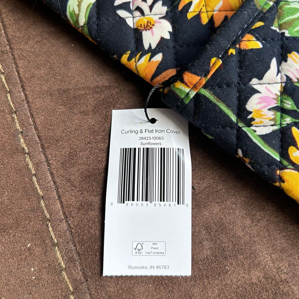 Rare HTF Vera Bradley Sunflowers Hot Tool Sleeve Curling Iron Straightener Cover - Picture 2 of 2